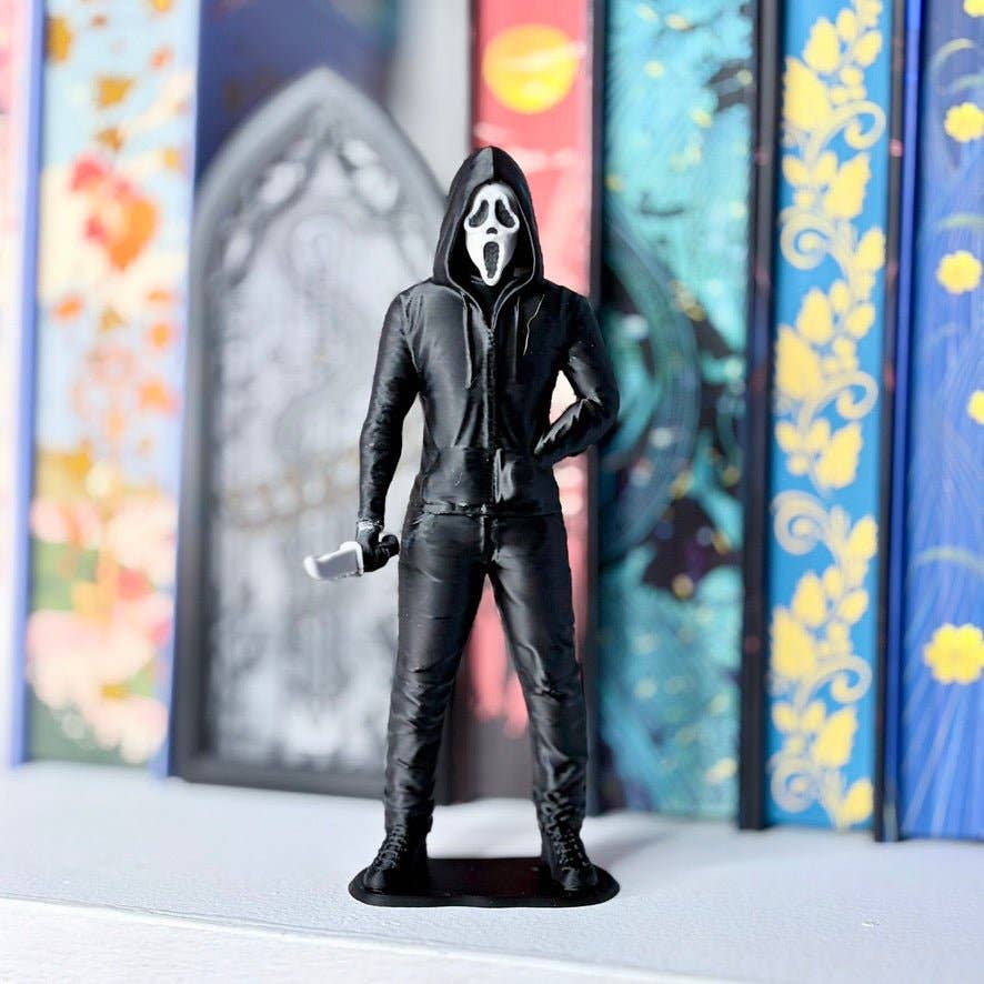 Dark Romance Book Boyfriend Shelf Decor: Blue Mask