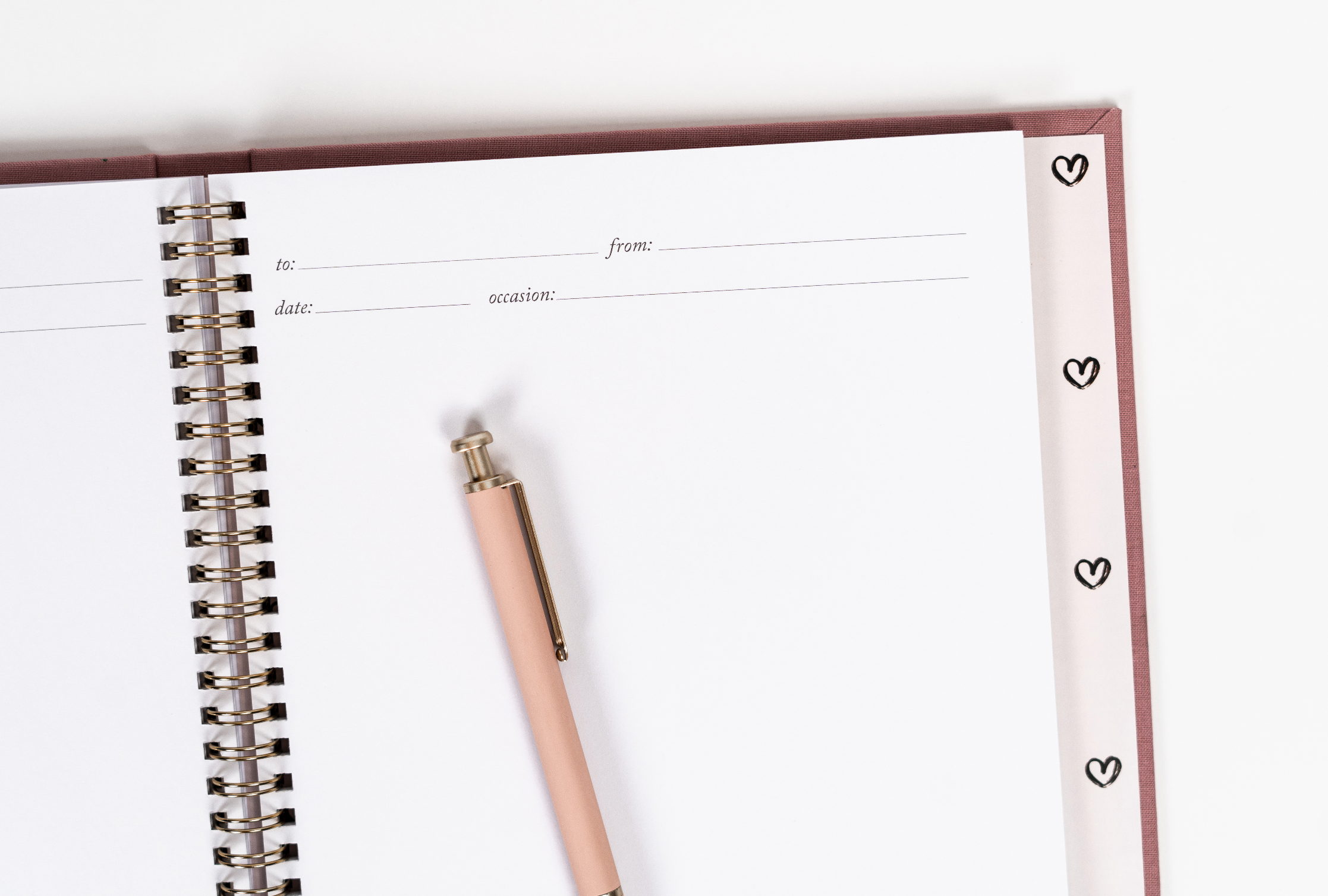 Cards Worth Keeping Journal | Birthday Card Organizer Book: Pink