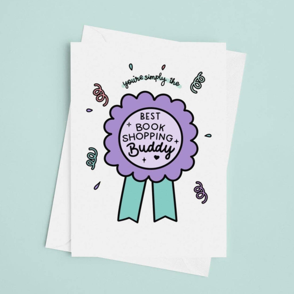 Greeting Card - Book Shopping Buddy