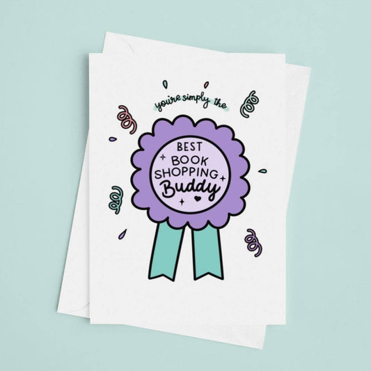 Greeting Card - Book Shopping Buddy