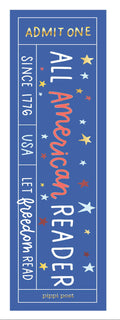 All American Reader Transparent Bookmark