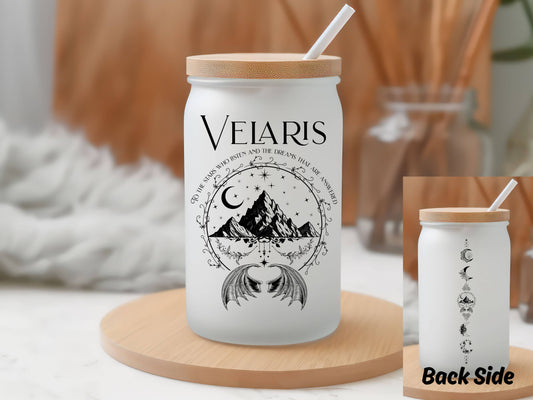 Glass Can - Velaris 16oz Frosted Glass Can