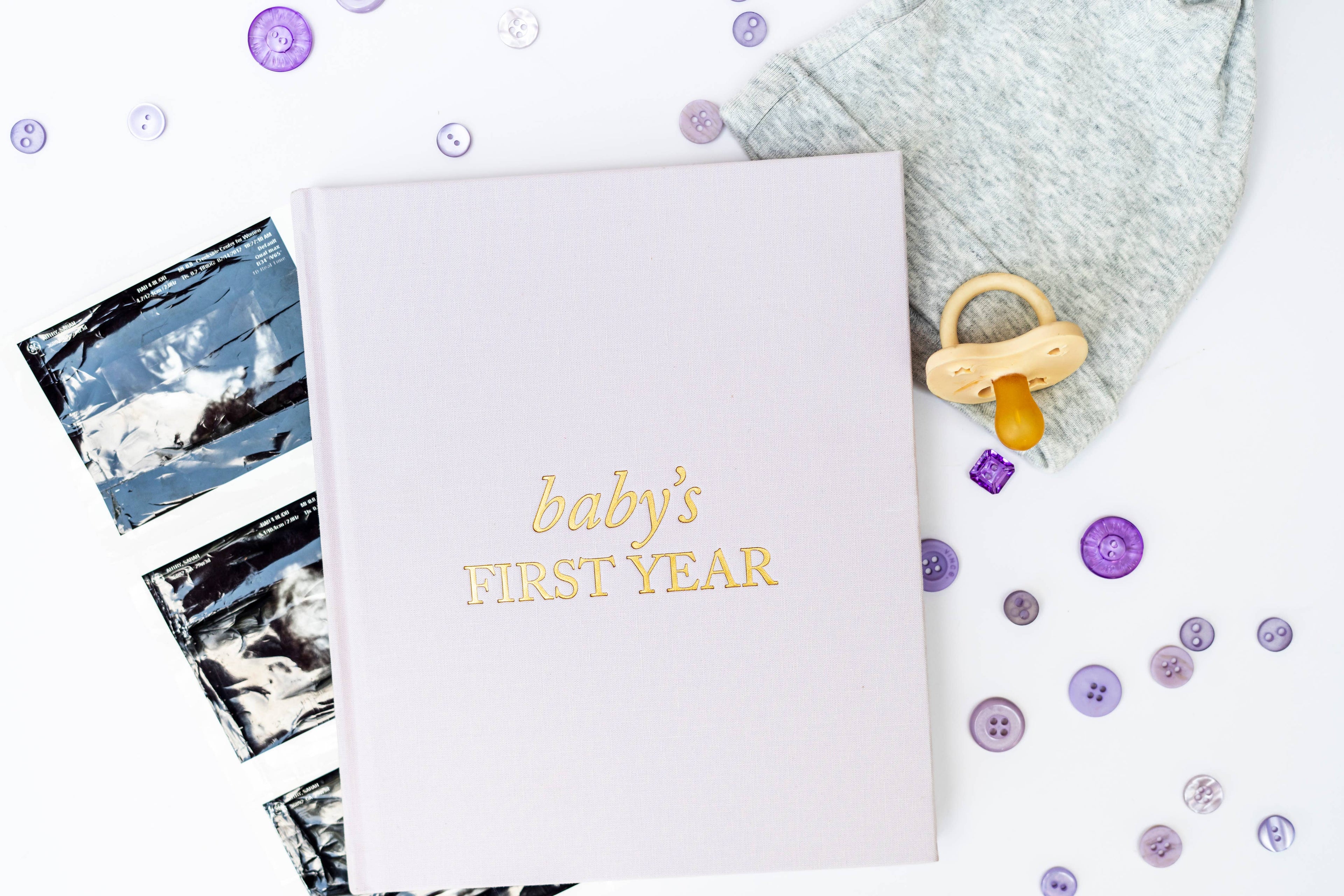Baby's First Year Memory Book & Photo Album | Mother's Day: Dusty Rose
