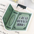 Magnetic Bookmark - I Read Banned Books (green)