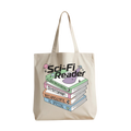 Sci-Fi Reader Bookstack Tote Bag