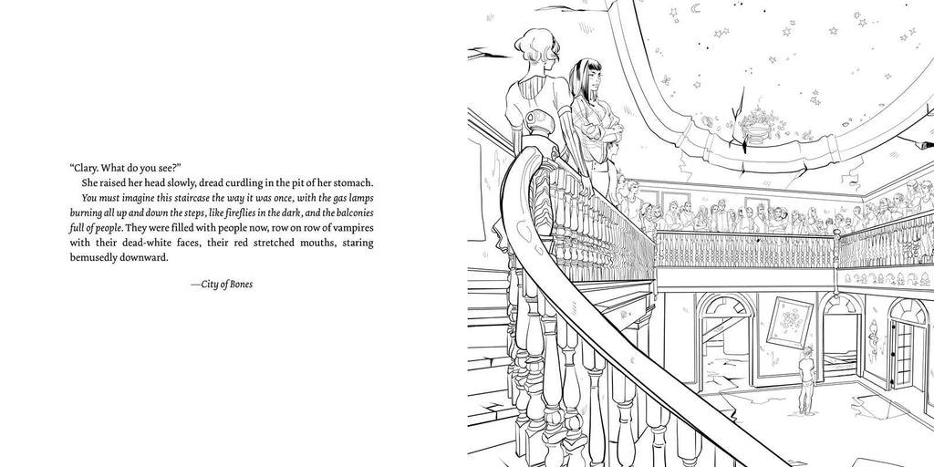 Coloring Book - Official Mortal Instruments by Cassandra Clare