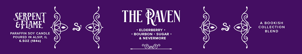Candle - The Raven, Elderberry Bourbon Sugar: 6.5 oz