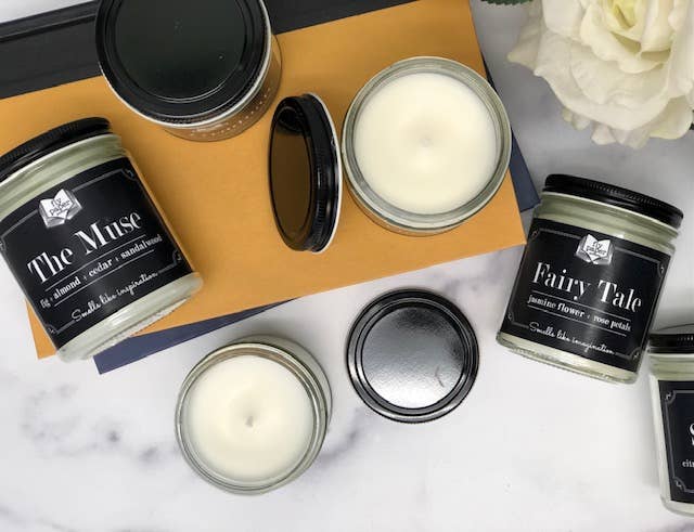 Candle - Burn Candles NOT Books 9oz Glass Soy