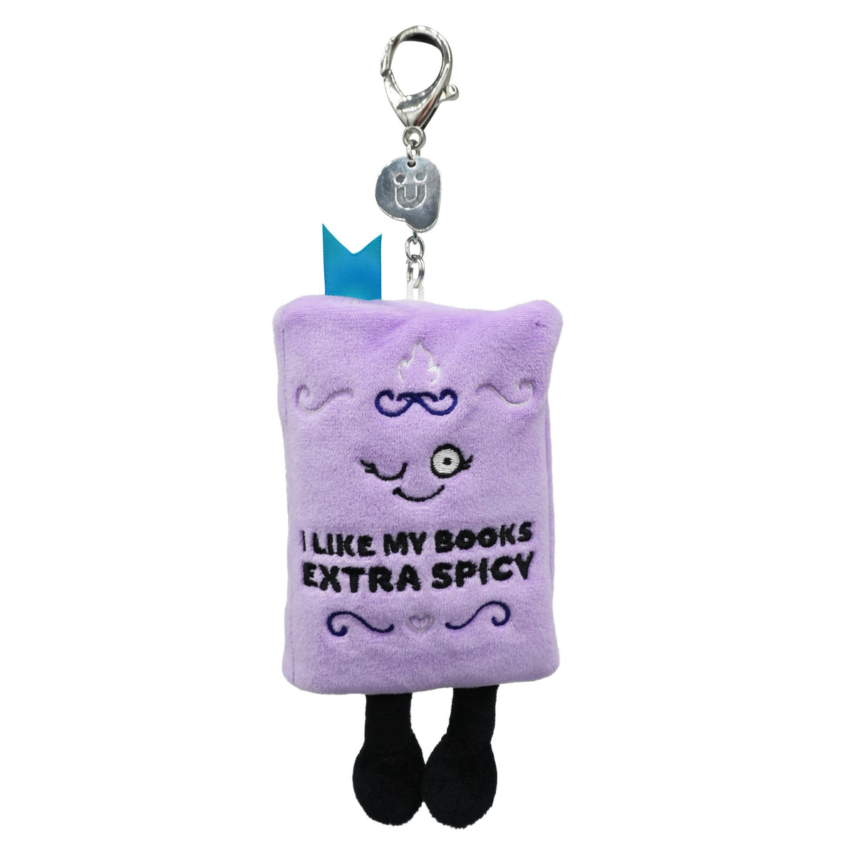 Bag Charm - Plush I Like My Books Extra Spicy Book