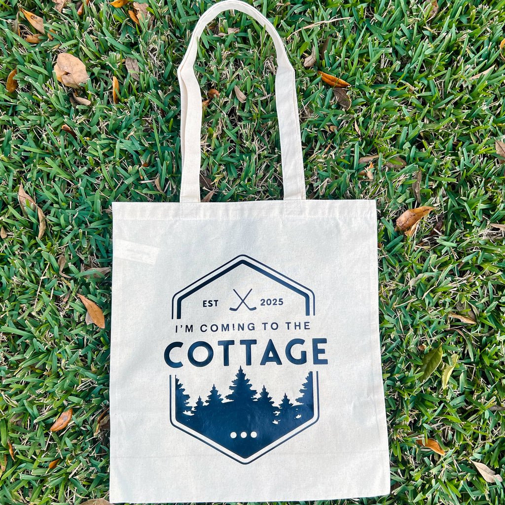 I'm Coming to the Cottage - Heated Rivalry Tote Bag: Canvas