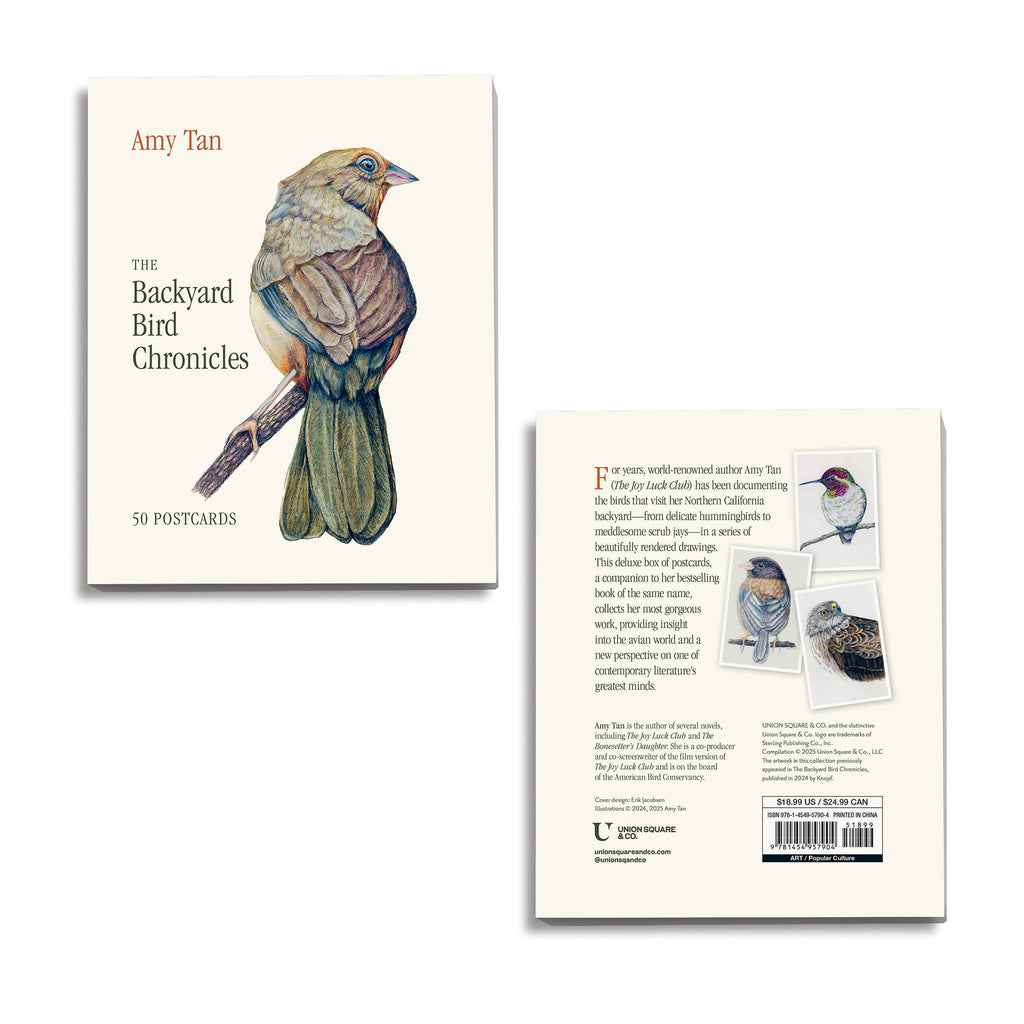 The Backyard Bird Chronicles: 50 Postcards by Amy Tan