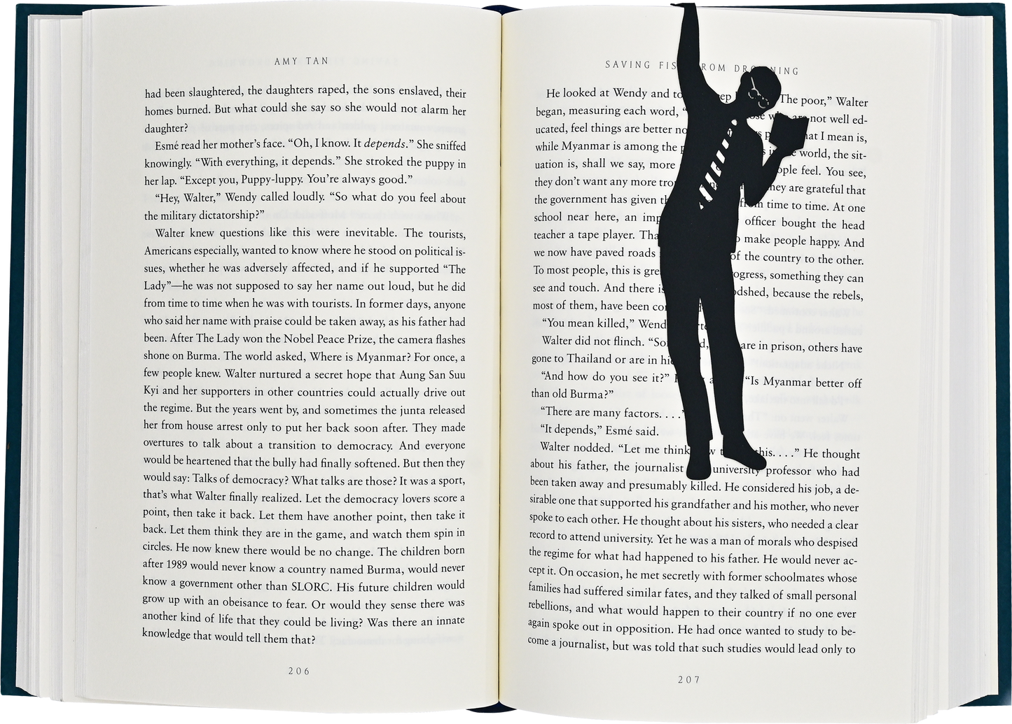 Book Hugger Hanging Metal Bookmark