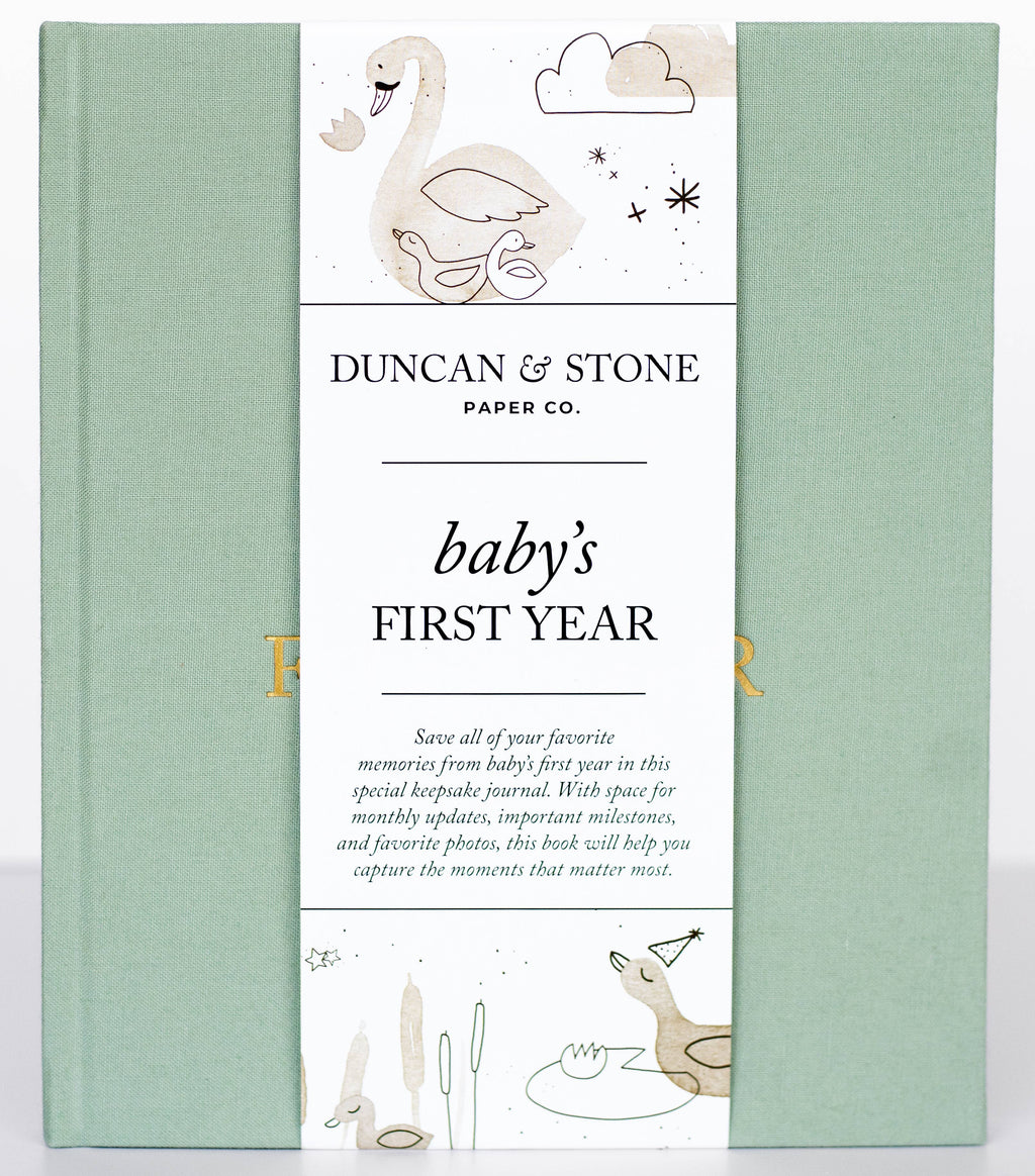 Baby's First Year Memory Book & Photo Album | Mother's Day: Dusty Rose