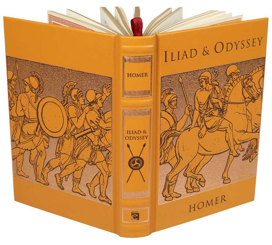 Iliad & Odyssey by Homer: Embossed Leather