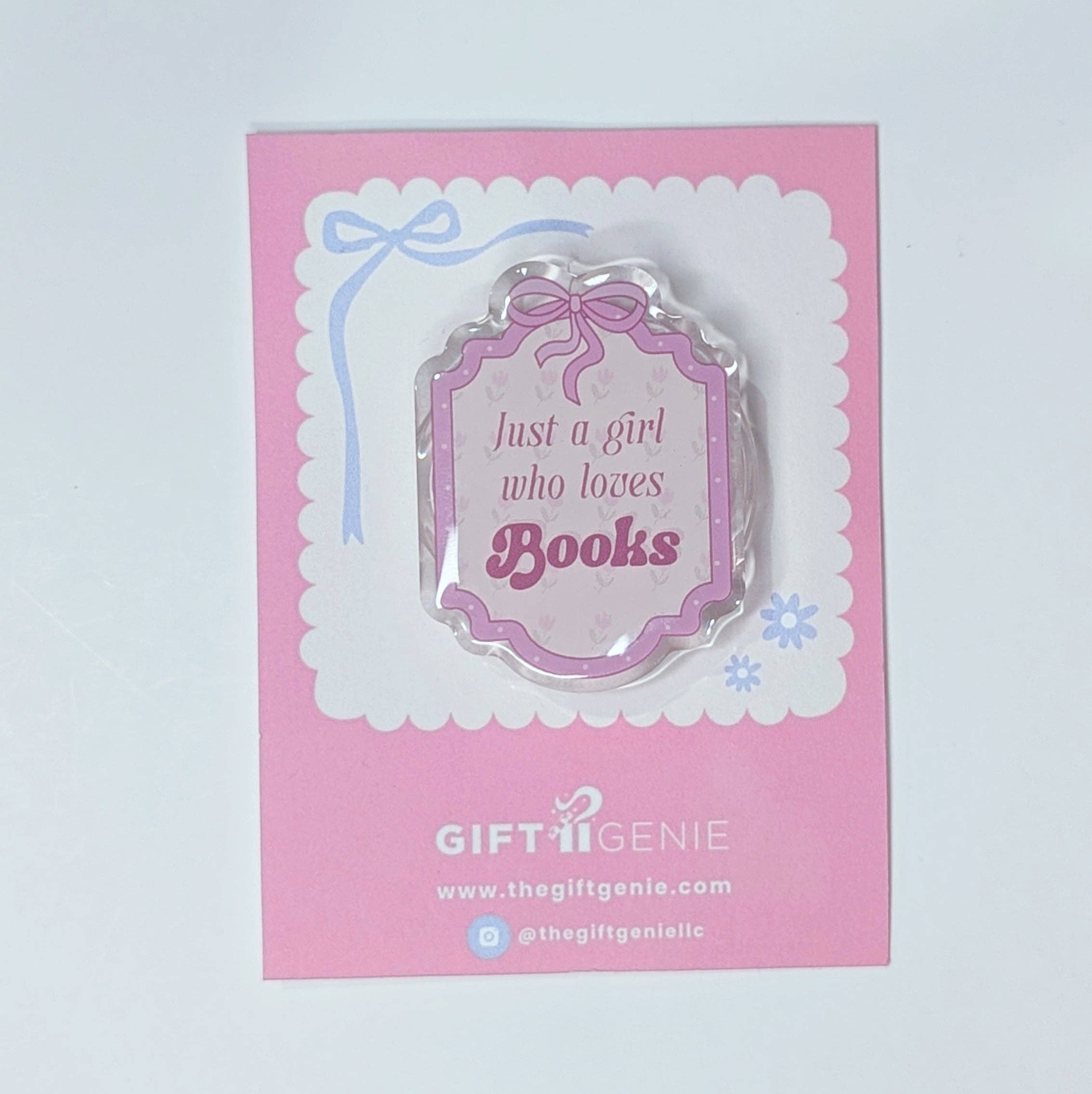 Kindle Grip: Just A Girl Who Loves Books