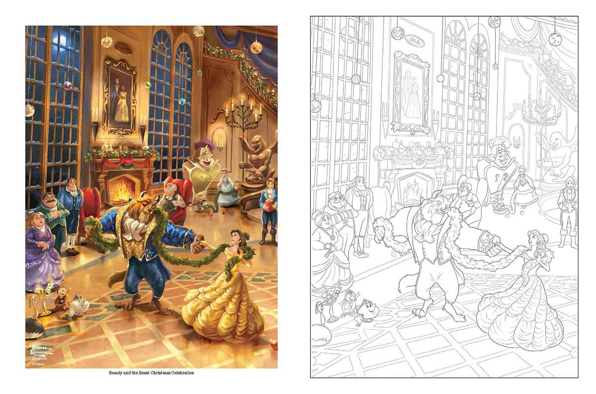 Coloring Book - Disney Dreams Collection Thomas Kinkade Studios Celebrations