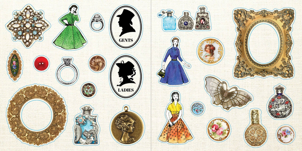 Sticker Book - Loads of Ephemera (580 stickers)