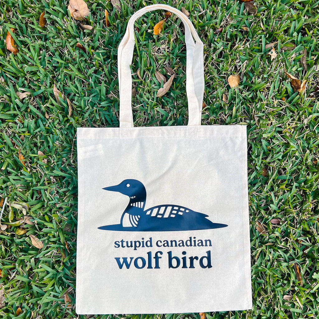 Stupid Canadian Wolf Bird - Heated Rivalry Canvas Tote Bag