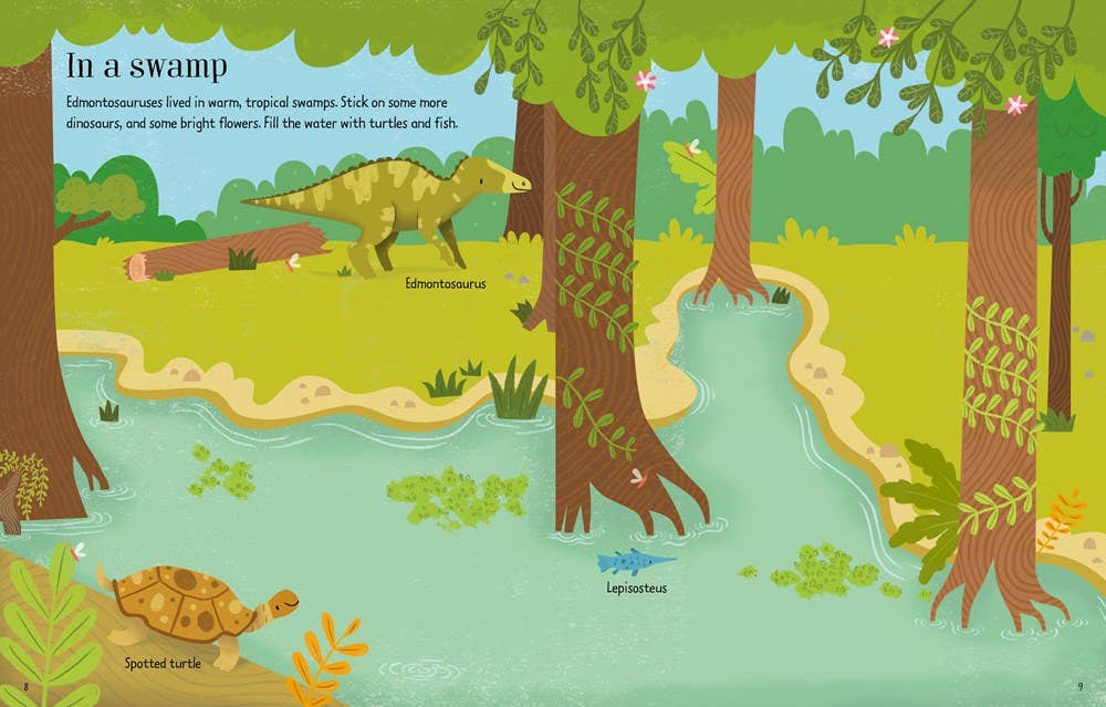 First Sticker Book Dinosaurs : Usborne
