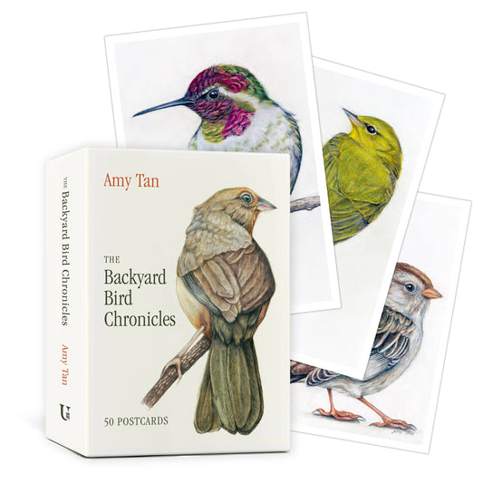 The Backyard Bird Chronicles: 50 Postcards by Amy Tan