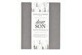 Dear Son Childhood Keepsake Book | Gift for Mom or Spouse: Gray