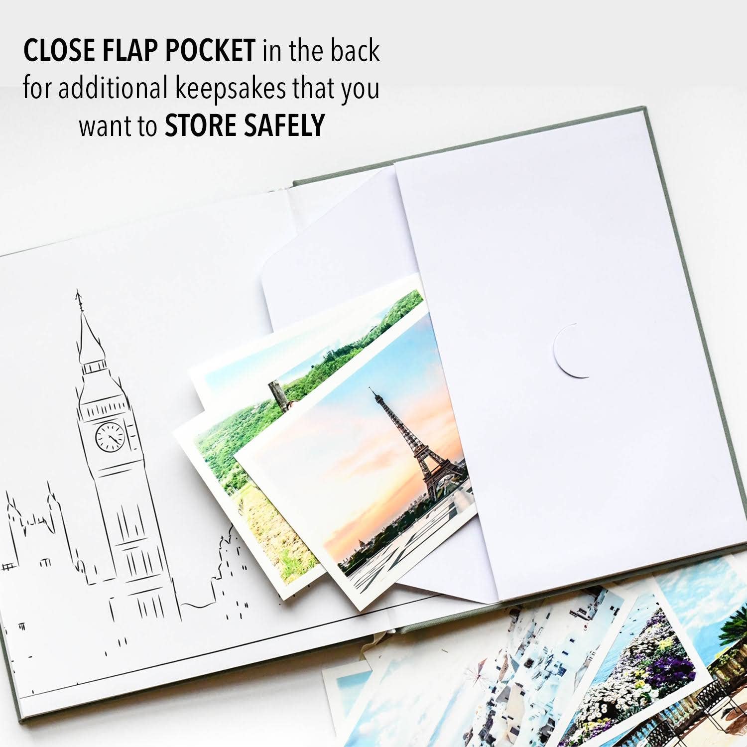 Travel Journal | Adventure Keepsake | Trip Adventure Book: Sage Green