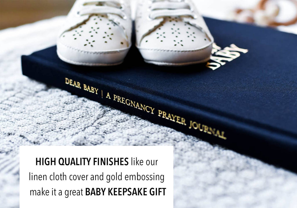 Dear Baby: A Pregnancy Prayer Journal & Memory Book for Moms: Gray