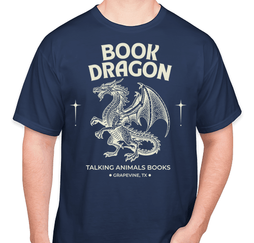 Adult Book Dragon TAB T-shirt