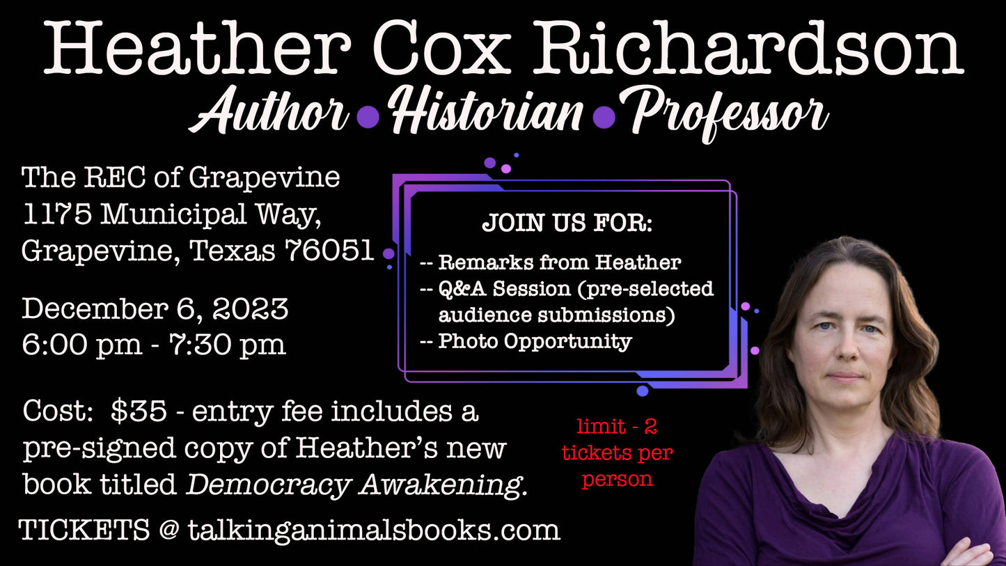 Heather Cox Richardson @ The REC of Grapevine on 12/6/23