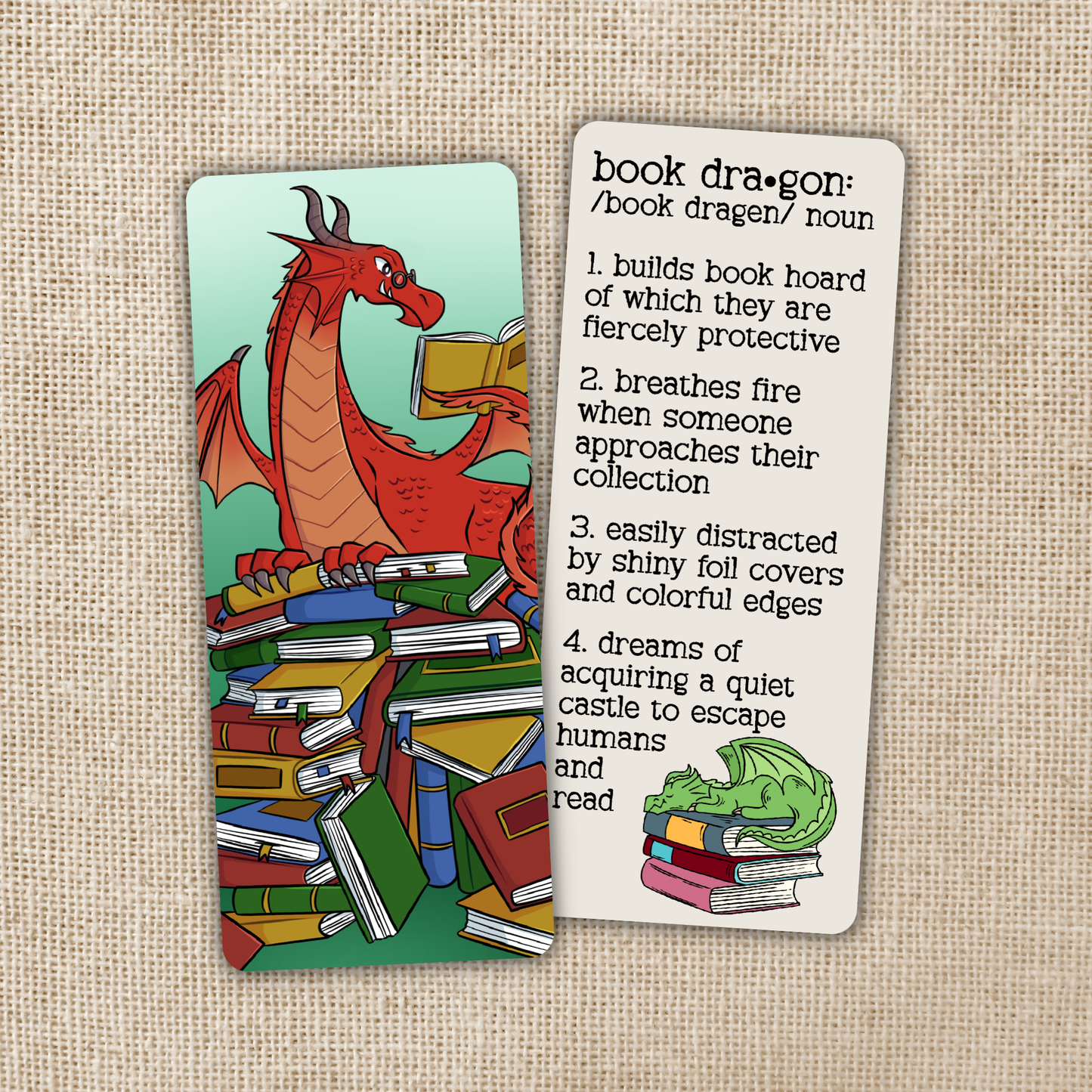 Wildly Enough - Book Dragon Definition Bookmark
