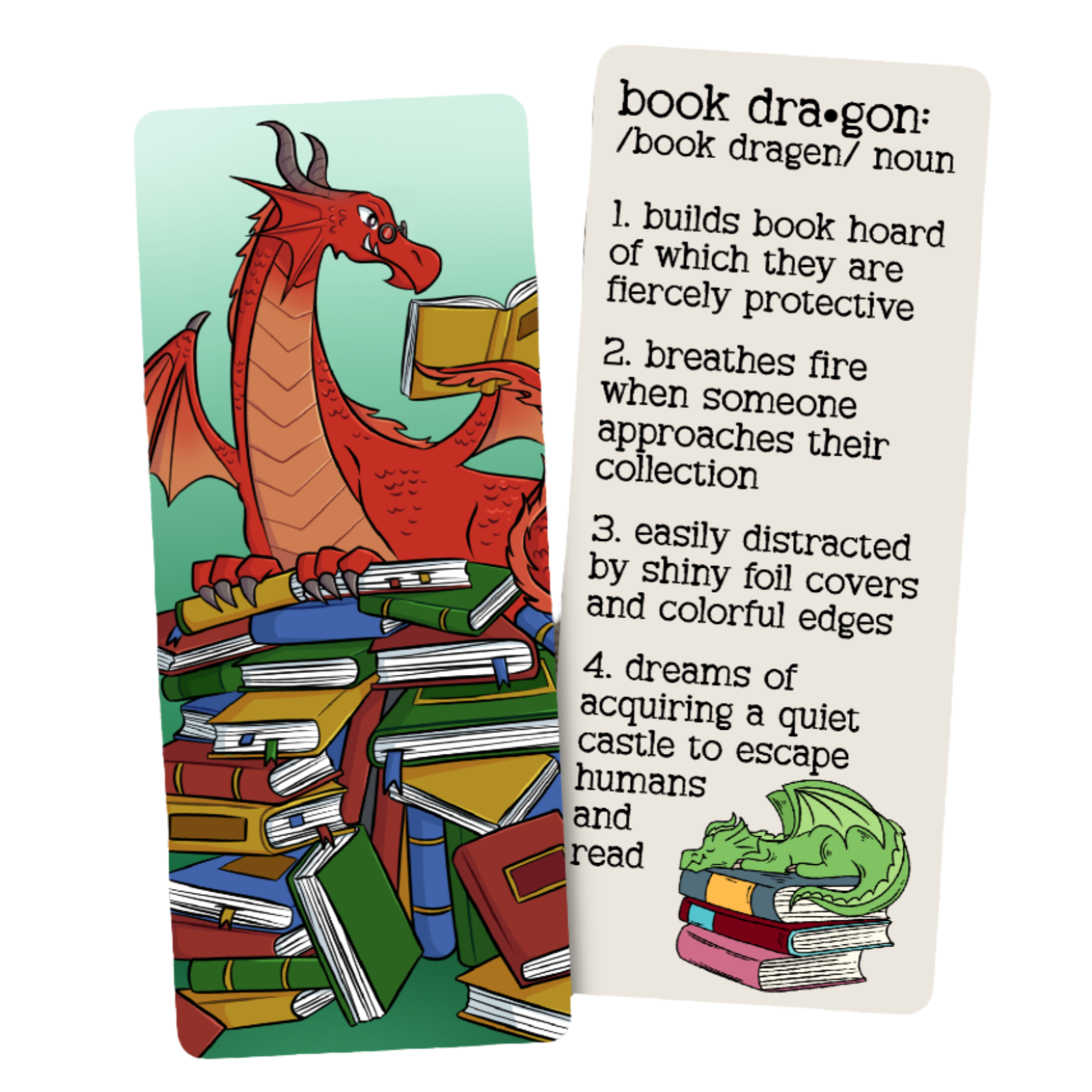 Book Dragon Definition Bookmark