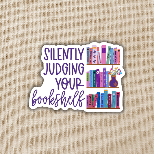Wildly Enough - Silently Judging Your Bookshelf Sticker