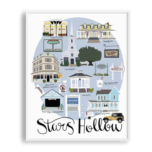 Gilmore Girls Stars Hollow Print