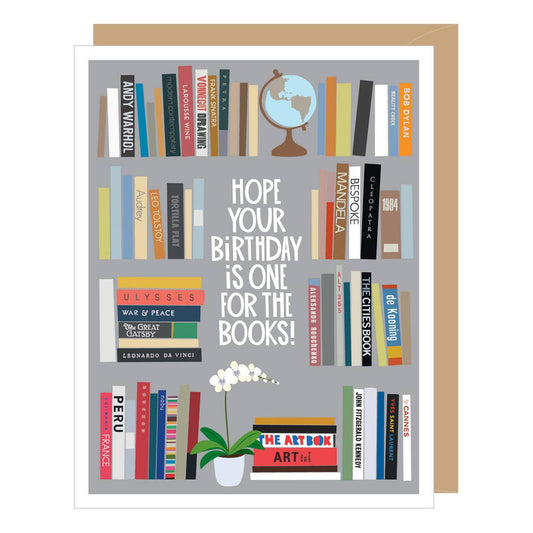 Apartment 2 Cards - Bookshelf Birthday Card