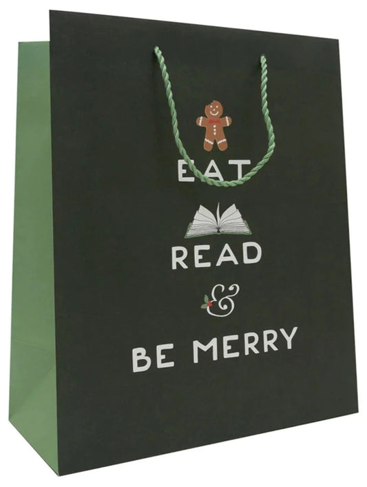 Eat, Read and & Be Merry Gift Bag (Large)