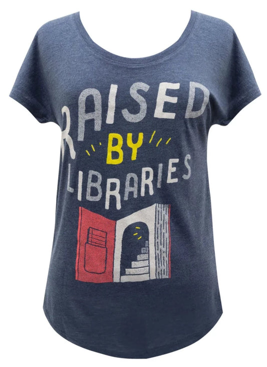 T-Shirt - Raised by Libraries Women’s Relaxed Fit