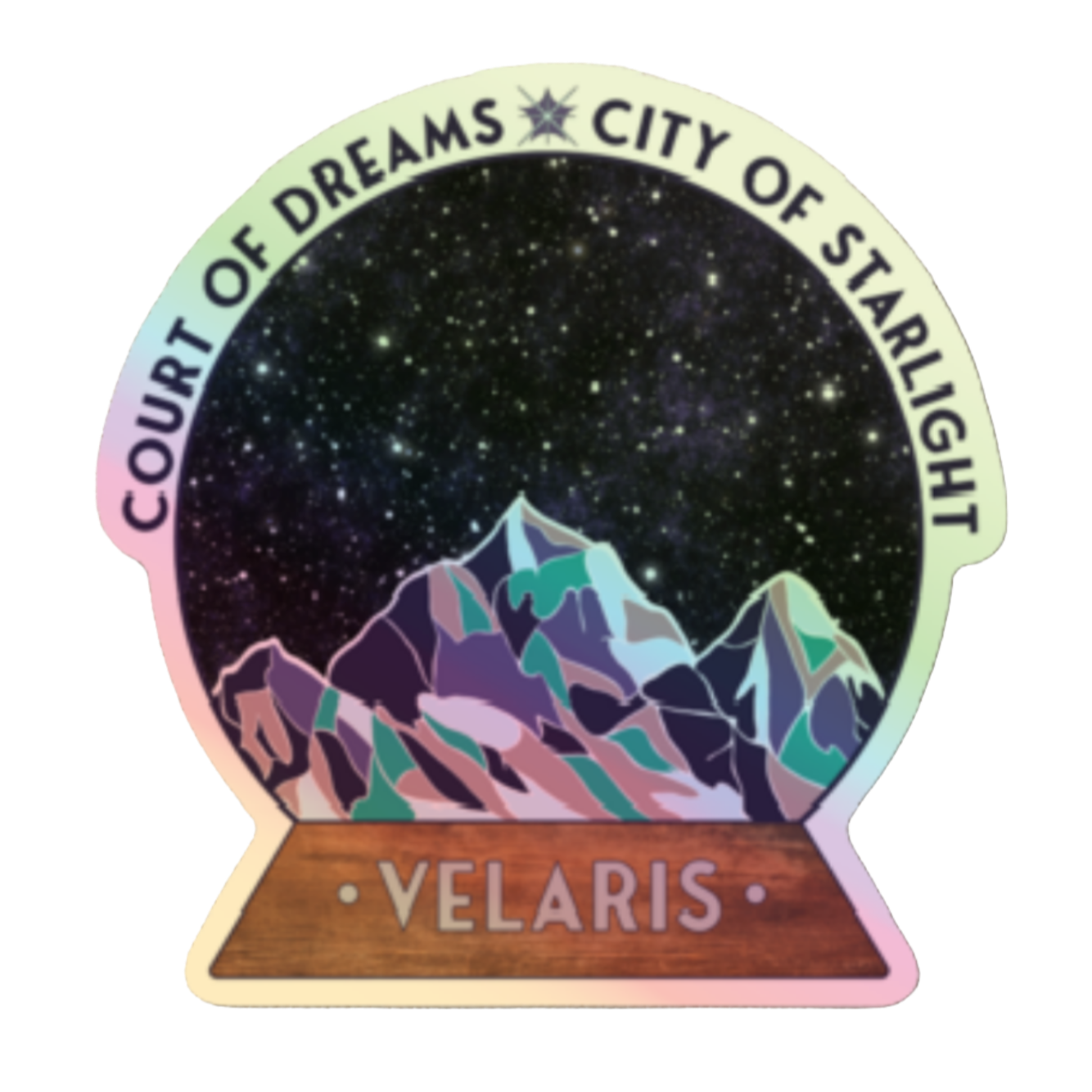 SJM - Velaris Star Globe Holo Sticker | A Court of Thorns & Roses