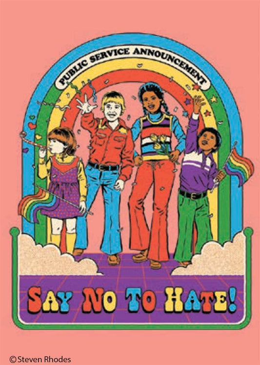 Magnet-Say no to hate!