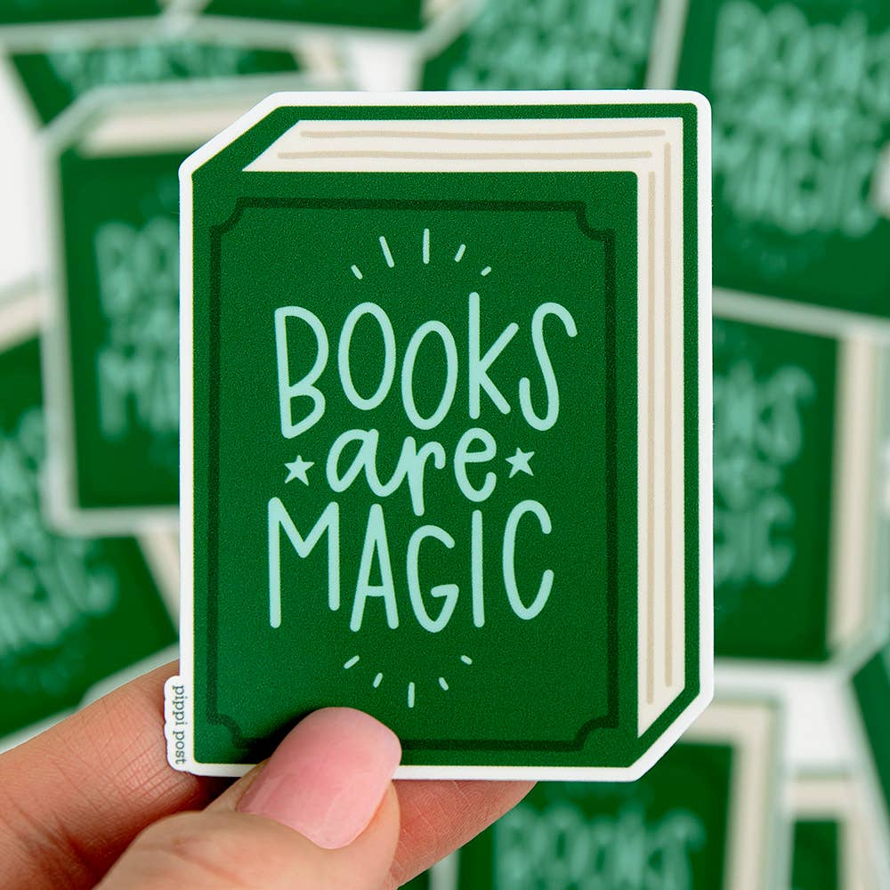 Pippi Post - Books Are Magic Decal Sticker