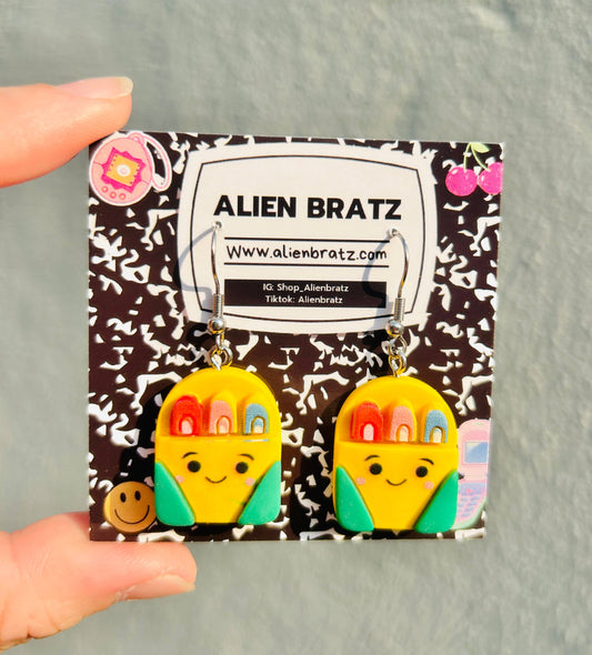 Earrings - Crayons