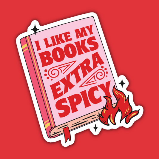 Indigo Maiden - I Like My Books Extra Spicy Reader Sticker