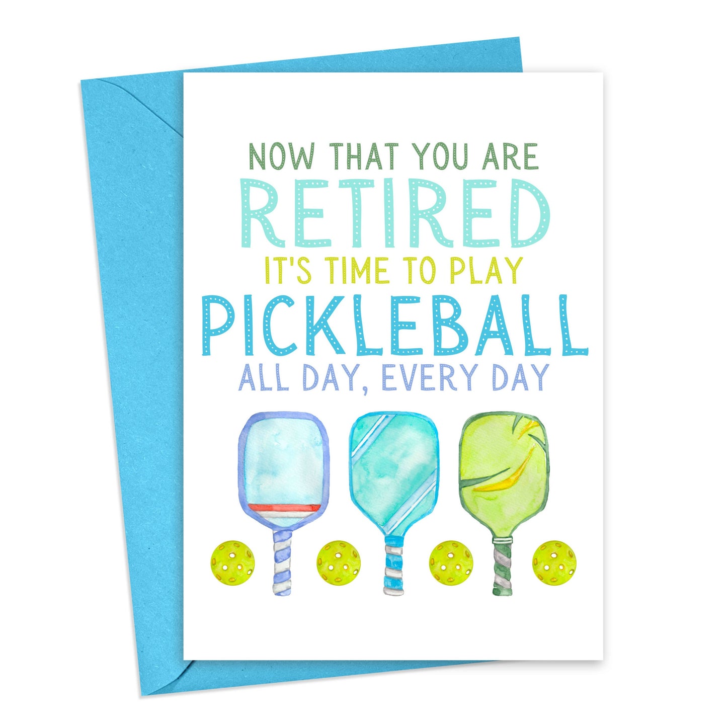 R is for Robo - Pickleball Retirement Card - Funny Retirement Cards for Boss