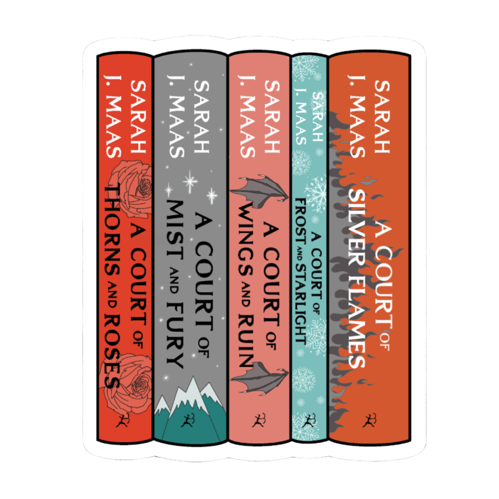 SJM - ACOTAR Series Stack Sticker