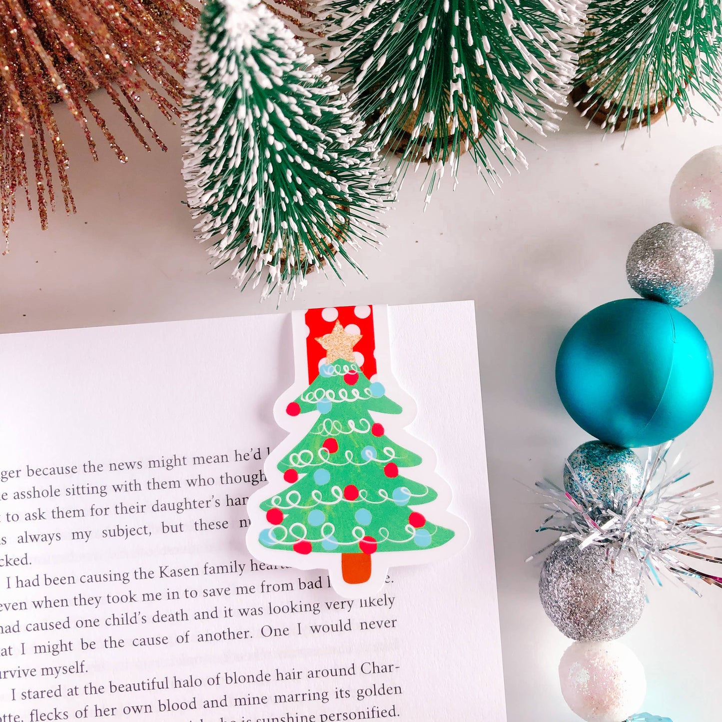 Emily Cromwell - Christmas Tree Magnetic Bookmark