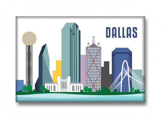 The Found - Dallas Skyline Magnet