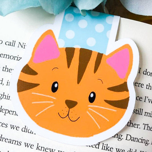 Emily Cromwell - Orange Cat Magnetic Bookmark