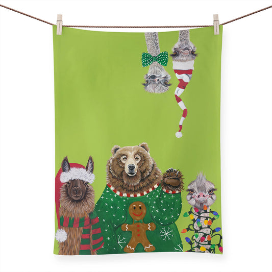 GreenBox Art - Holiday - Herb And Zuzu Tea Towels