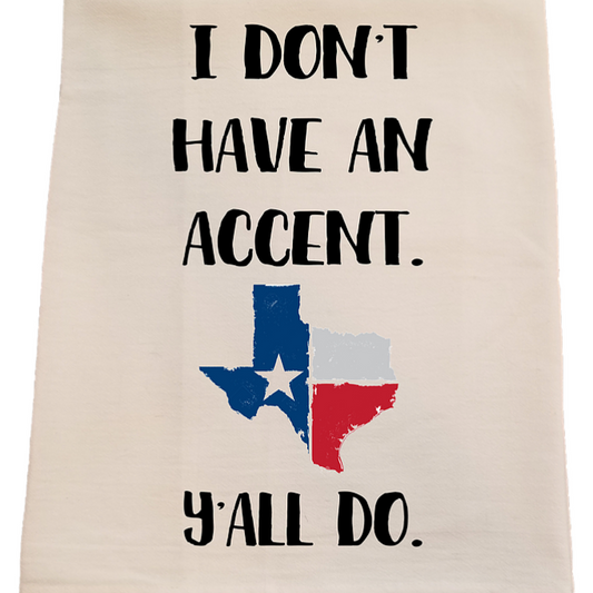 Bunnies and Bows - Texas Accent Tea Towel