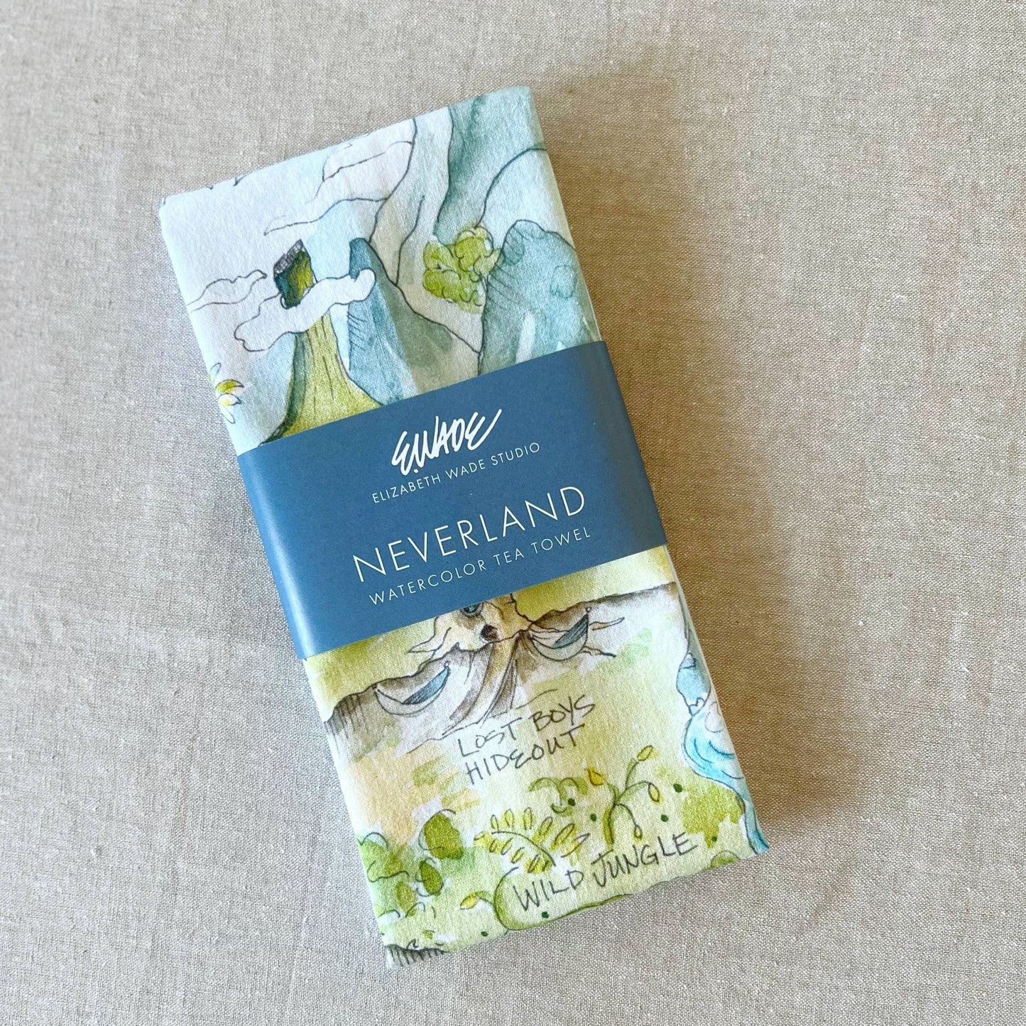 Elizabeth Wade - Neverland Tea Towel