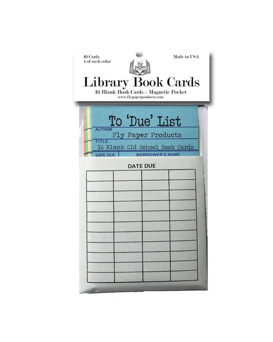 Magnetic Memo Vintage Library Book Cards